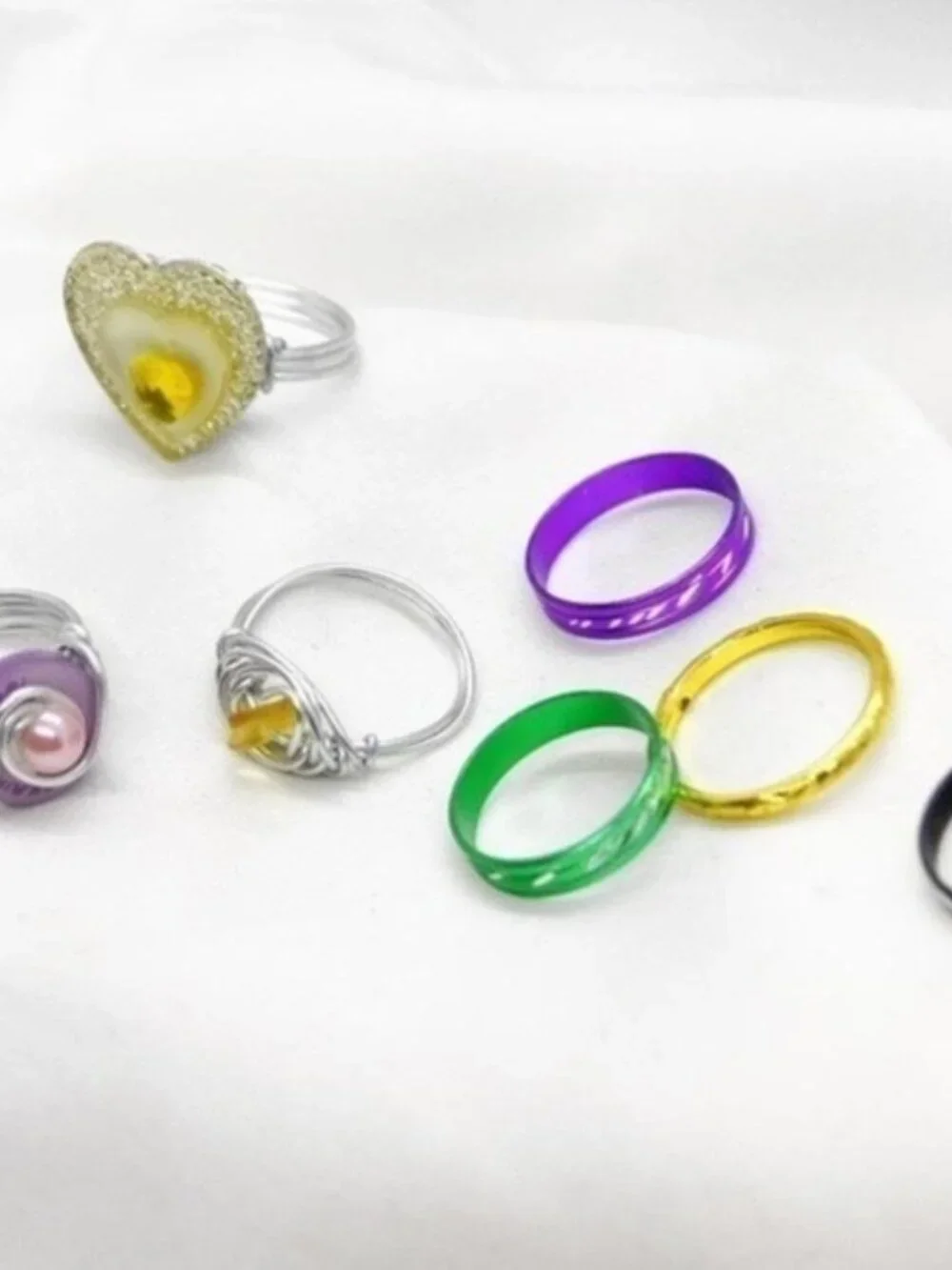 Colored Ring Set - Picture 2 of 4